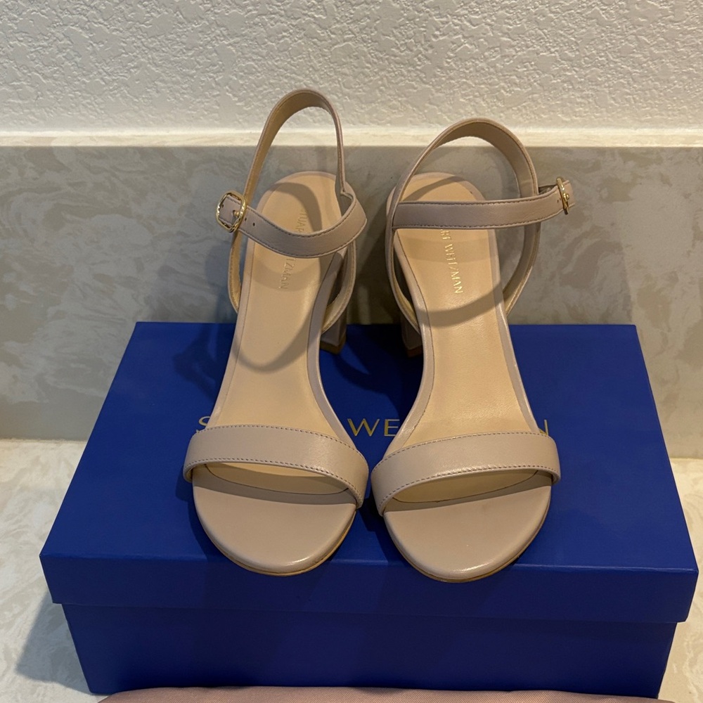 Stuart Weitzman Beige Heeled Sandals
